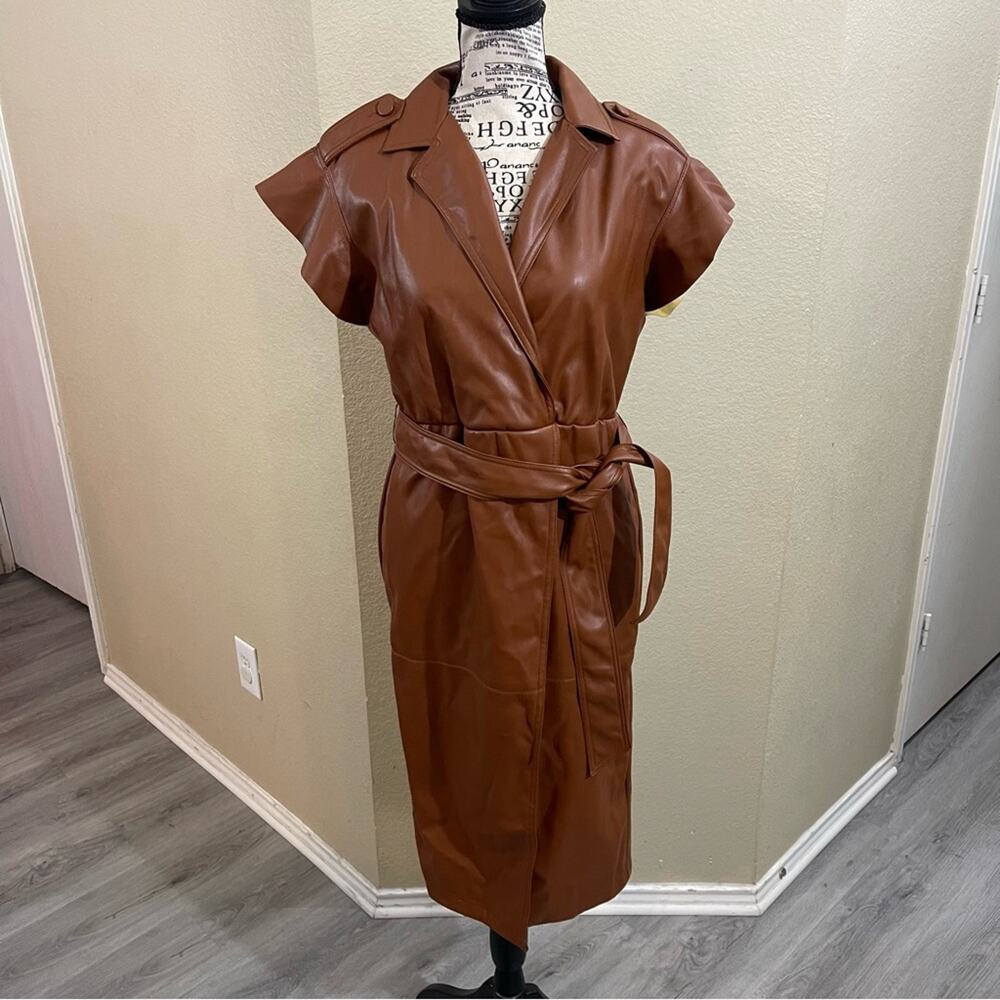 Worthington faux leather dress size xs
